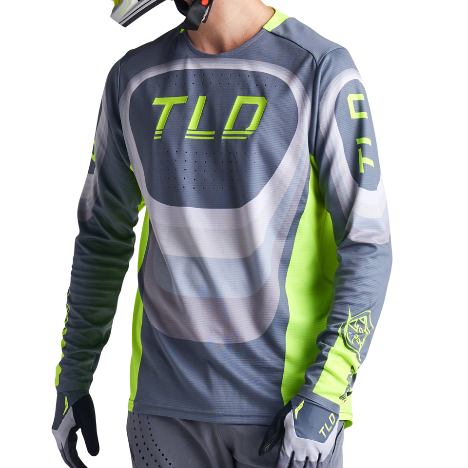 Troy Lee Designs Sprint Long Sleeve MTB Jersey - Reverb - Charcoal