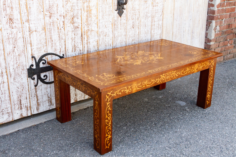 Dutch Colonial Marquetry Coffee Table   Traditional   Coffee Tables   by De cor  Houzz