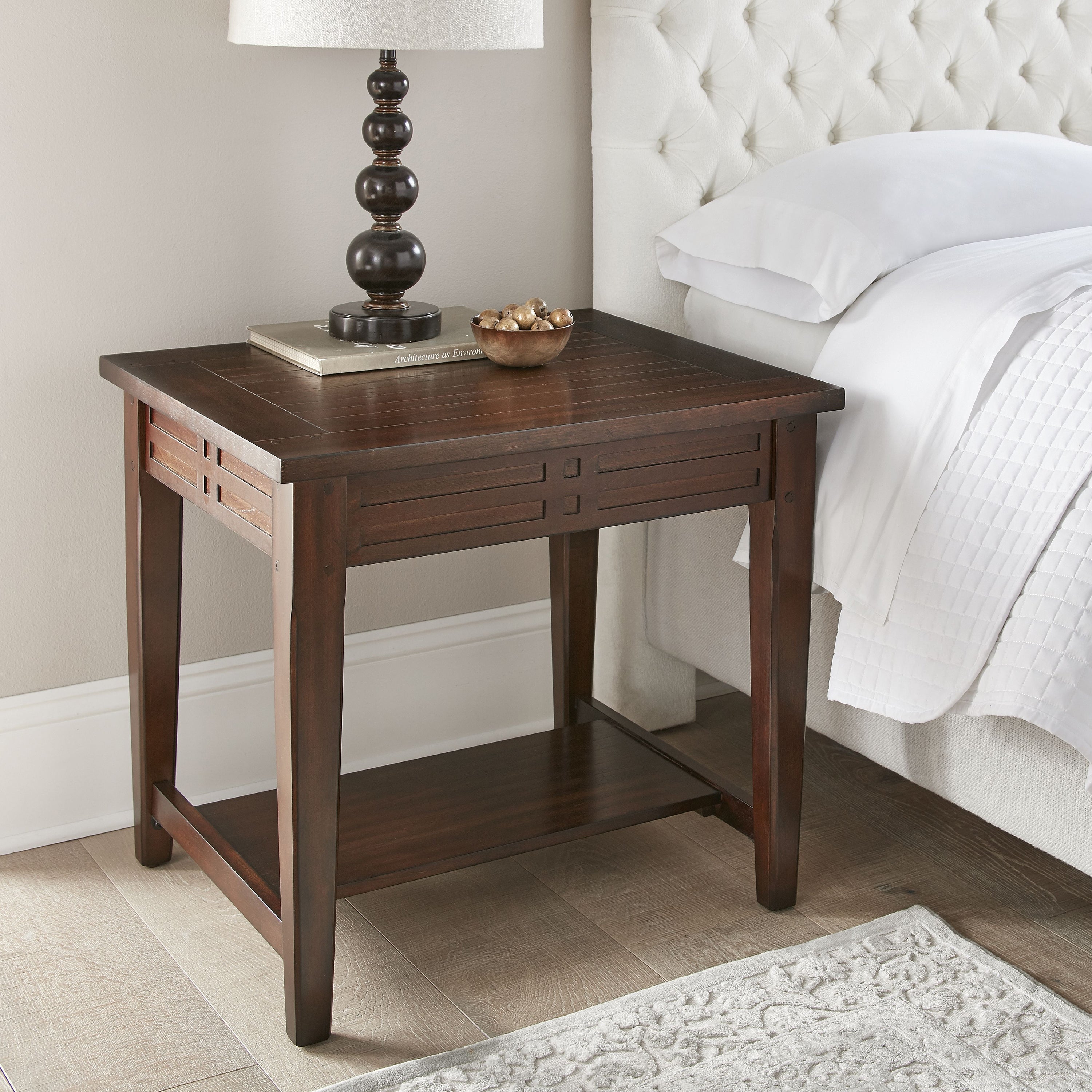 Copper Grove Vallee Mocha Cherry End Table