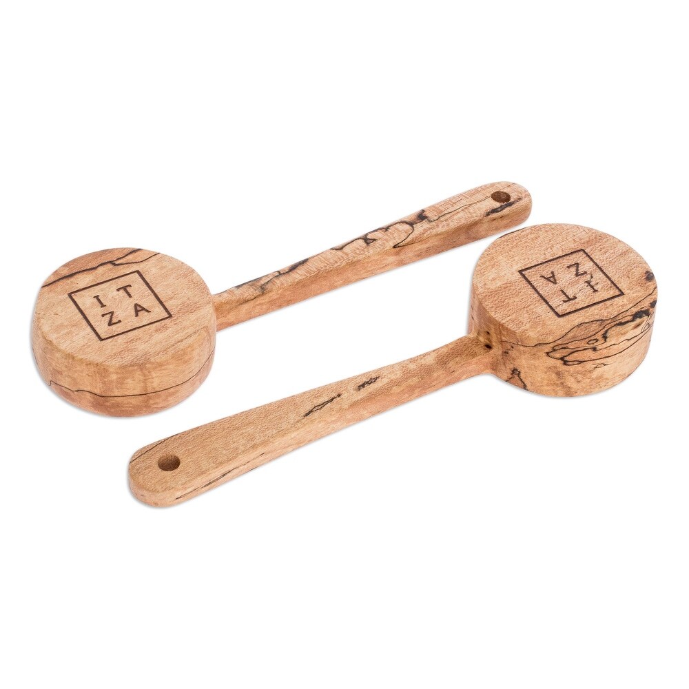 Novica Handmade Naturally Wood Scoops