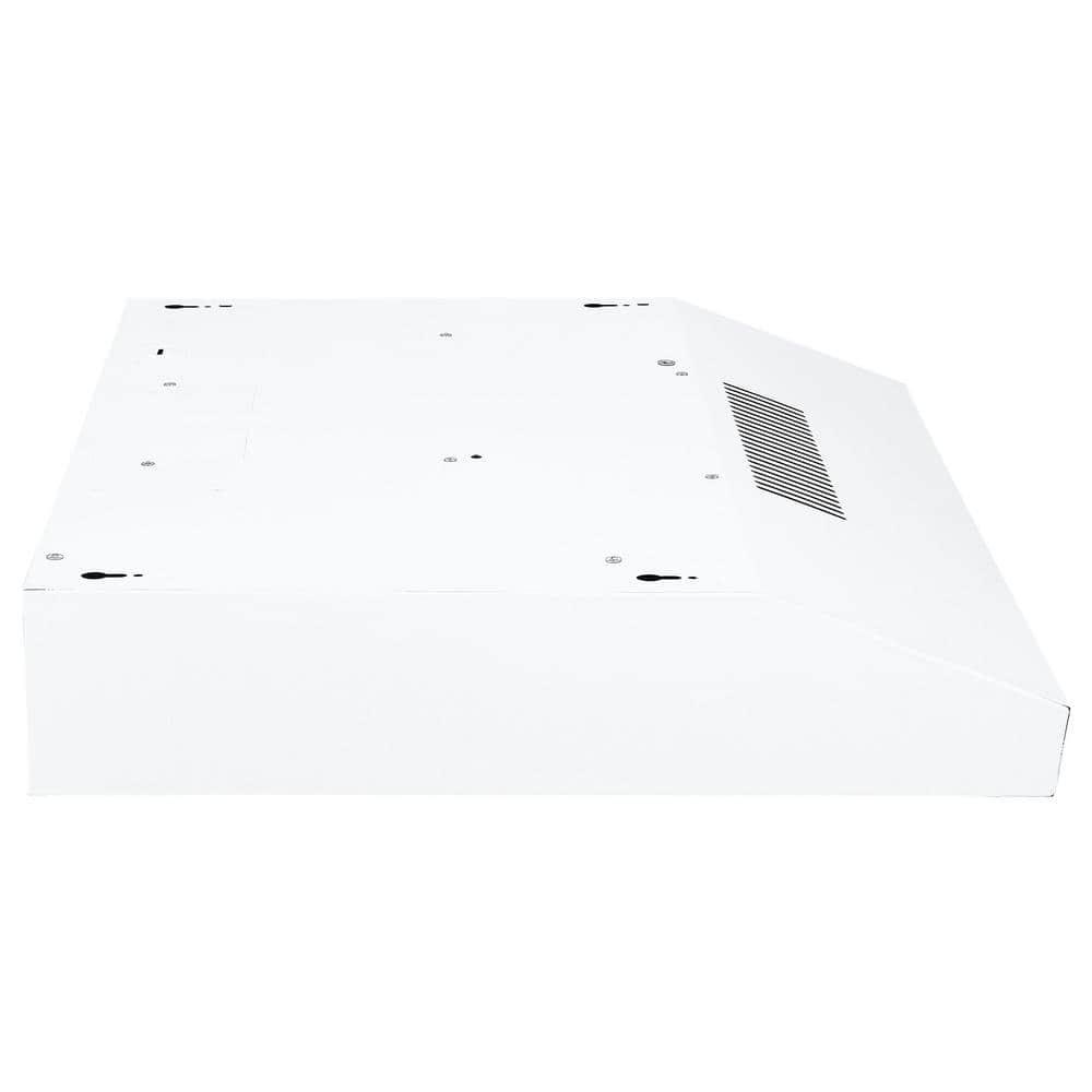 Ancona 24 in 110 CFM Convertible UnderCabinet Range Hood in White with LED Lights