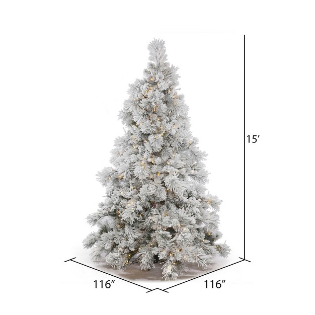 Vickerman Flocked Alberta Artificial Christmas Tree