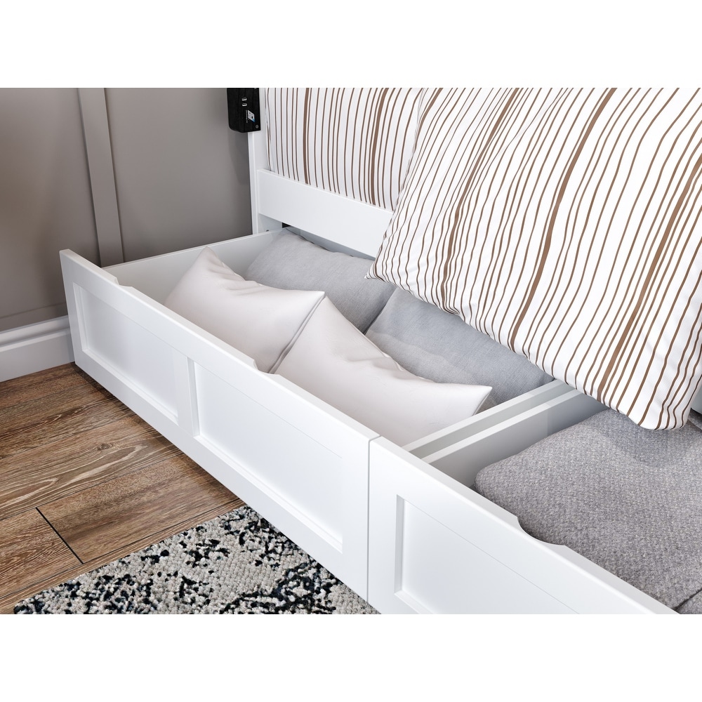 Warren Platform Bed with 2 Storage Drawers