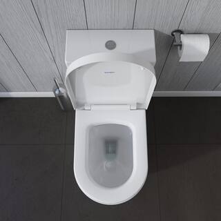 Duravit ME by Starck 1-piece 0.92 GPF Dual Flush Elongated Toilet in. White (Seat Not Included ) 2173010001