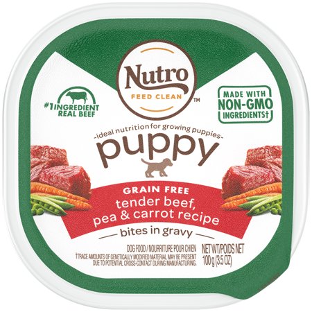 Nutro Puppy Tender Beef and Vegetable Recipe Bites in Gravy Wet Dog Food