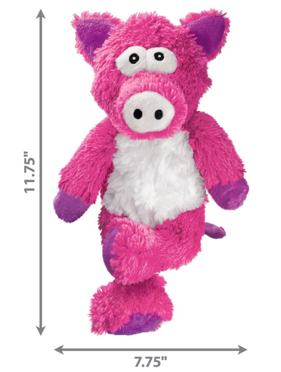 KONG Cross Knots Pig Toy， Medium/Large