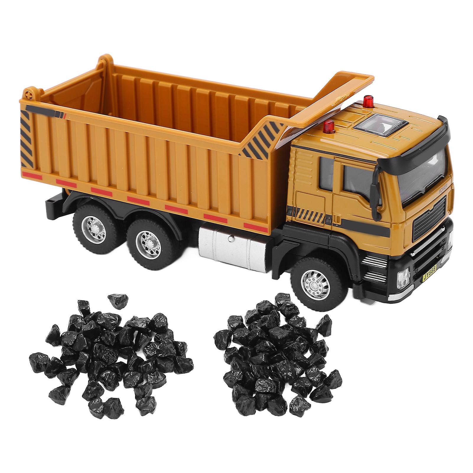 Alloy 1:50 Engineering Dump Truck Toy Model Flexible Construction Site Vehicle Toys For Kids And Decoration For House