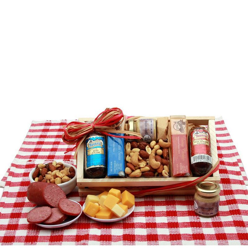 GBDS Signature Sampler Meat and Cheese Snack Set - meat and cheese gift baskets