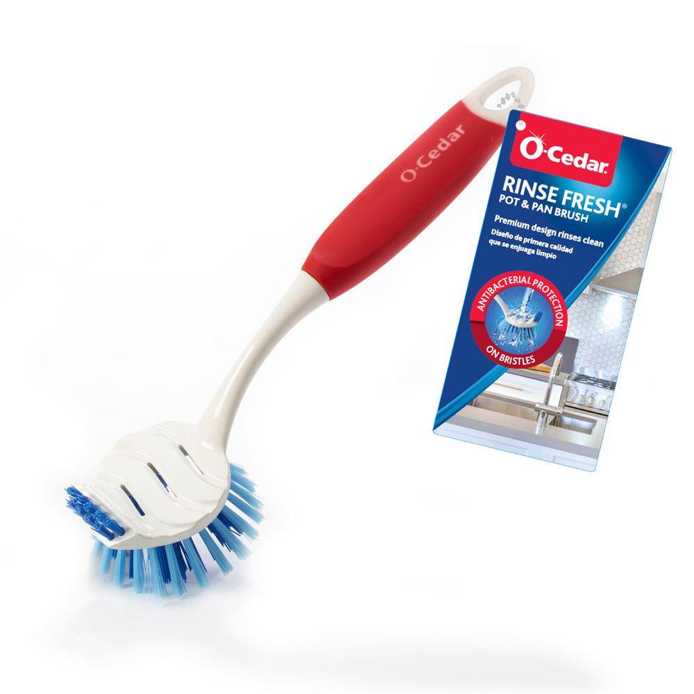 O-Cedar Rinse Fresh Pot and Pan Round Dishwashing Brush 148184