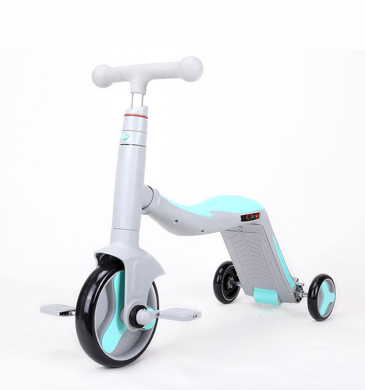 2021 new 3 wheels mini child kick scooter 3 in 1 ride a bike with music speaker seat