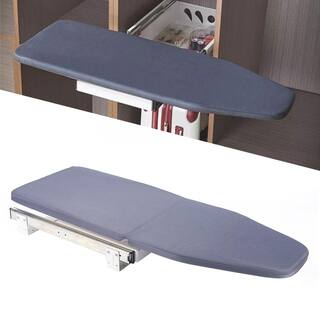 YIYIBYUS 31.9 in. x 12.2 in. Gray Closet Pull-Out Ironing Board HG-WMTCY-6951