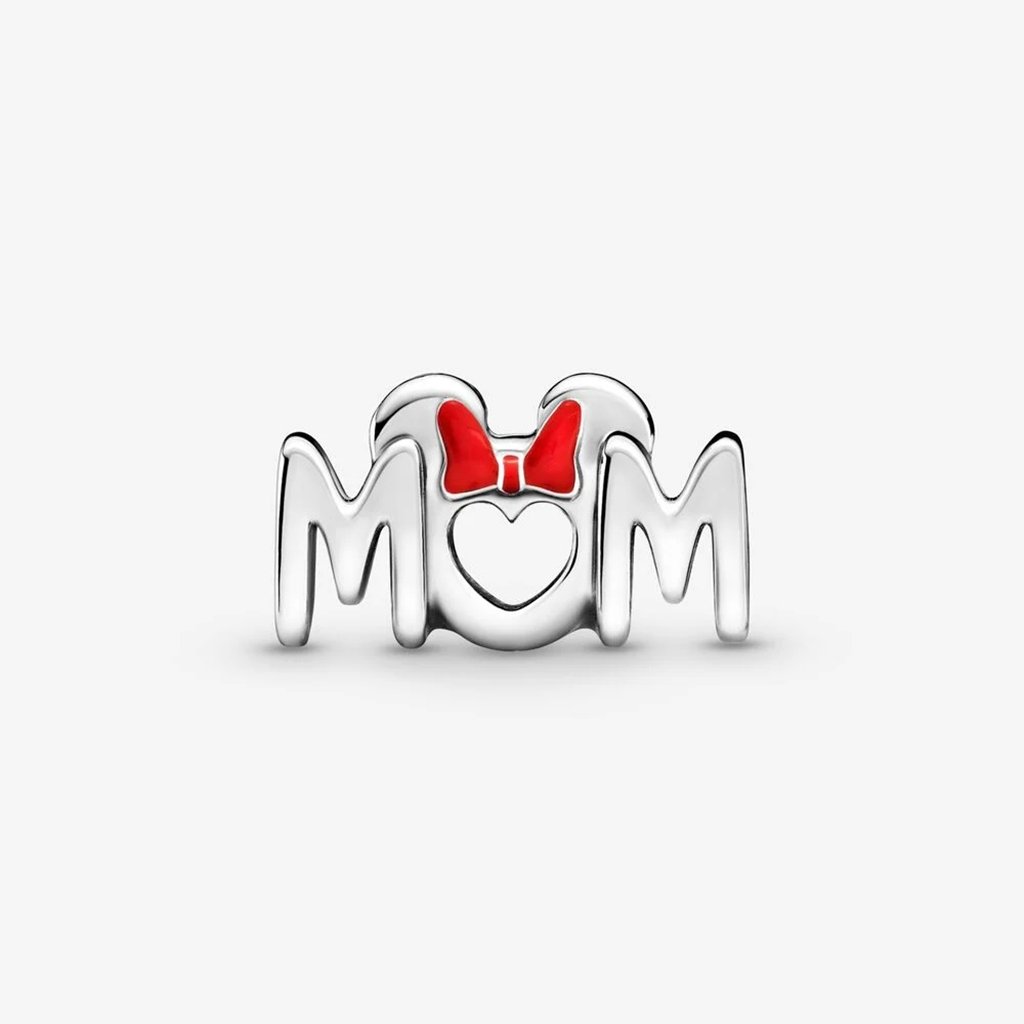 PANDORA  Disney Minnie Mouse Bow & Mum Charm