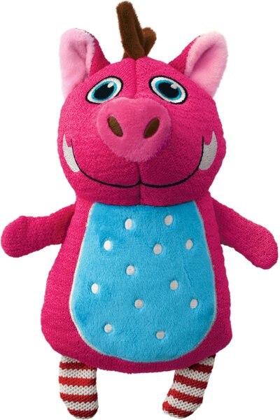 KONG Whoopz Warthog Squeaky Plush Dog Toy