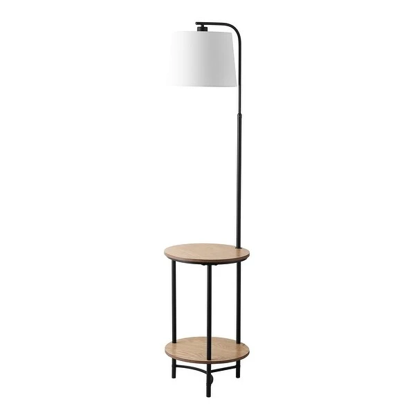 SAFAVIEH Lighting Henley 63-inch LED 2-shelf Floor Lamp - 15