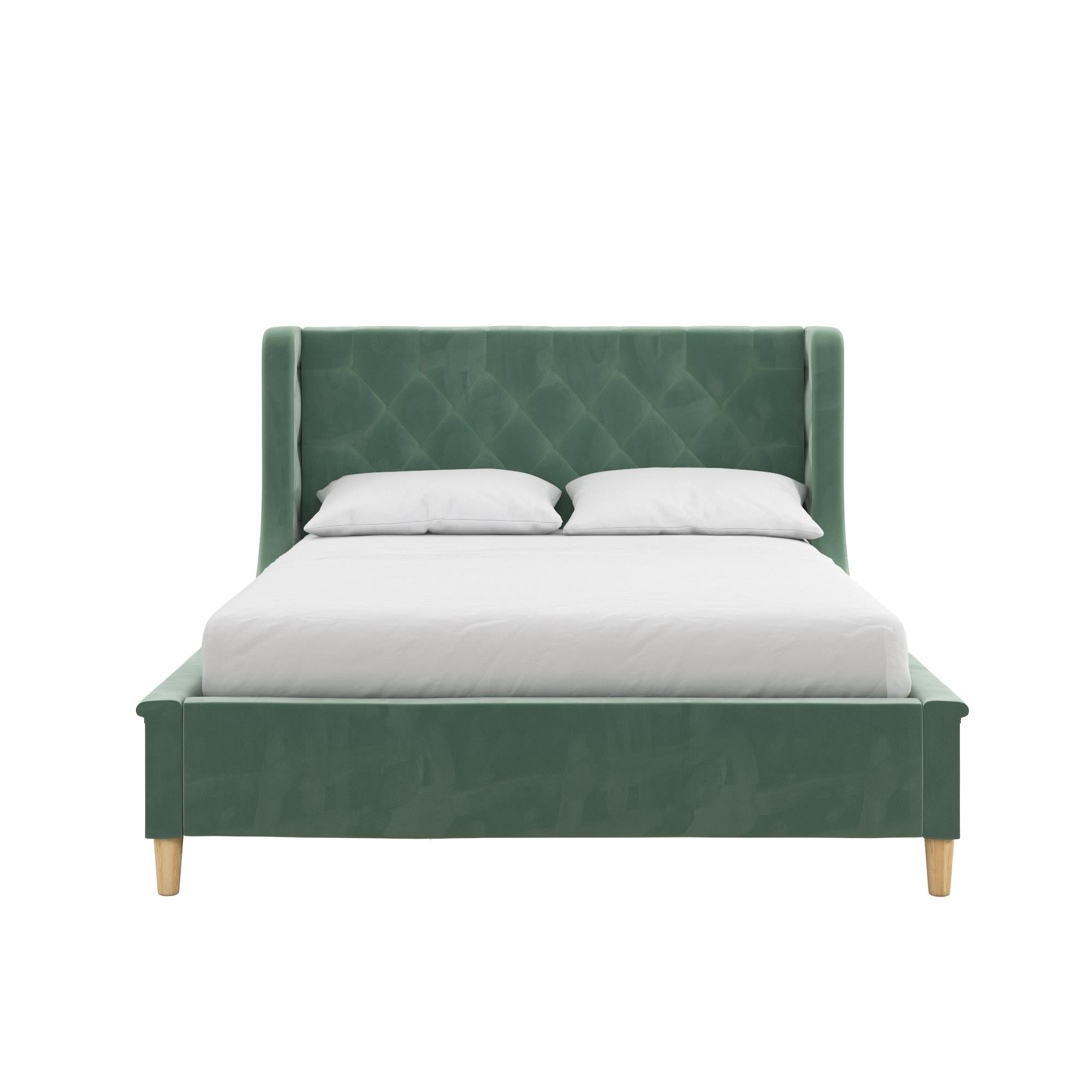 Little Seeds Monarch Hill Ambrosia Kids' Full Upholstered Bed, Teal Velvet