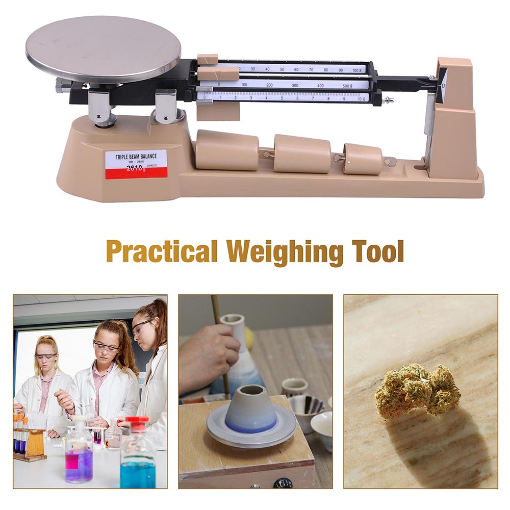 Yescom Jewelry Triple Beam Balance Precision Scale 2610 Gram