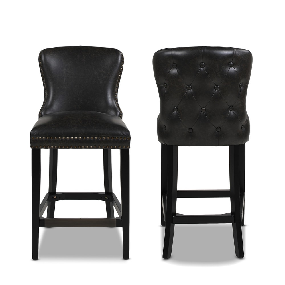 Sonoma Tufted Armless Counter or Bar Stools (Set of 2)