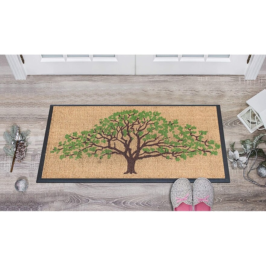 A1HC Natural Coir   Rubber Door Mat  30x48  Thick Durable Doormats for Outdoor Entrance