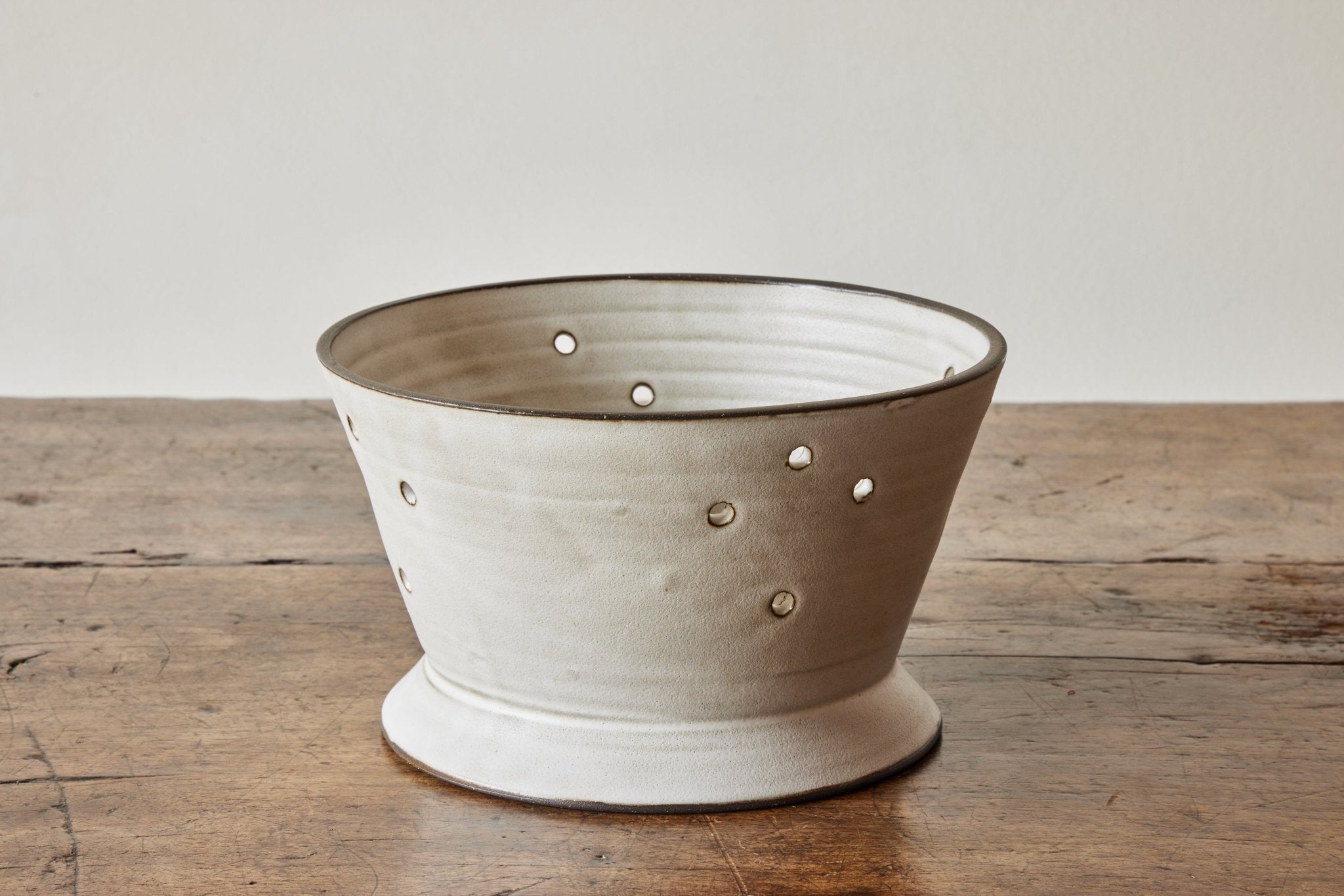 Nickey Kehoe, Ceramic Colander in White