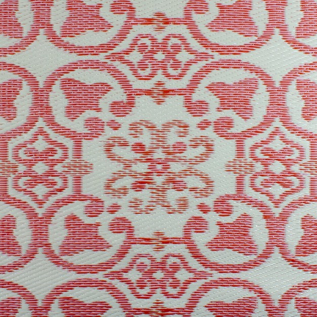 Northlight 4 x27 X 6 x27 Pink And Cream Floral Design Rectangular Outdoor Area Rug