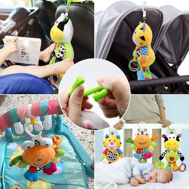 VATENIC Baby Car Seat Toys With 32 Kinds Of Music And Teether， Baby Soft Plush Rattle， Hanging Stroller Toys， Suitable For 0， 3， 6， 9， 12 Months Of Boys And Girls Gifts (Cows)