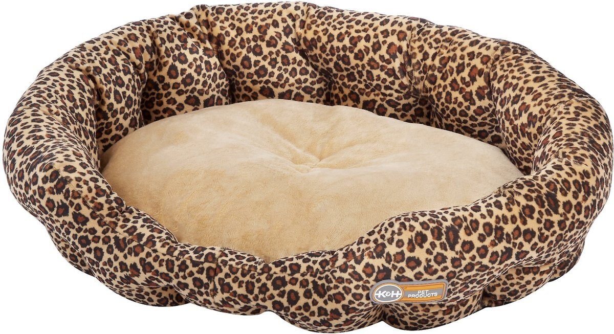 KandH Pet Products Self-Warming Nuzzle Nest Bolster Cat and Dog Bed