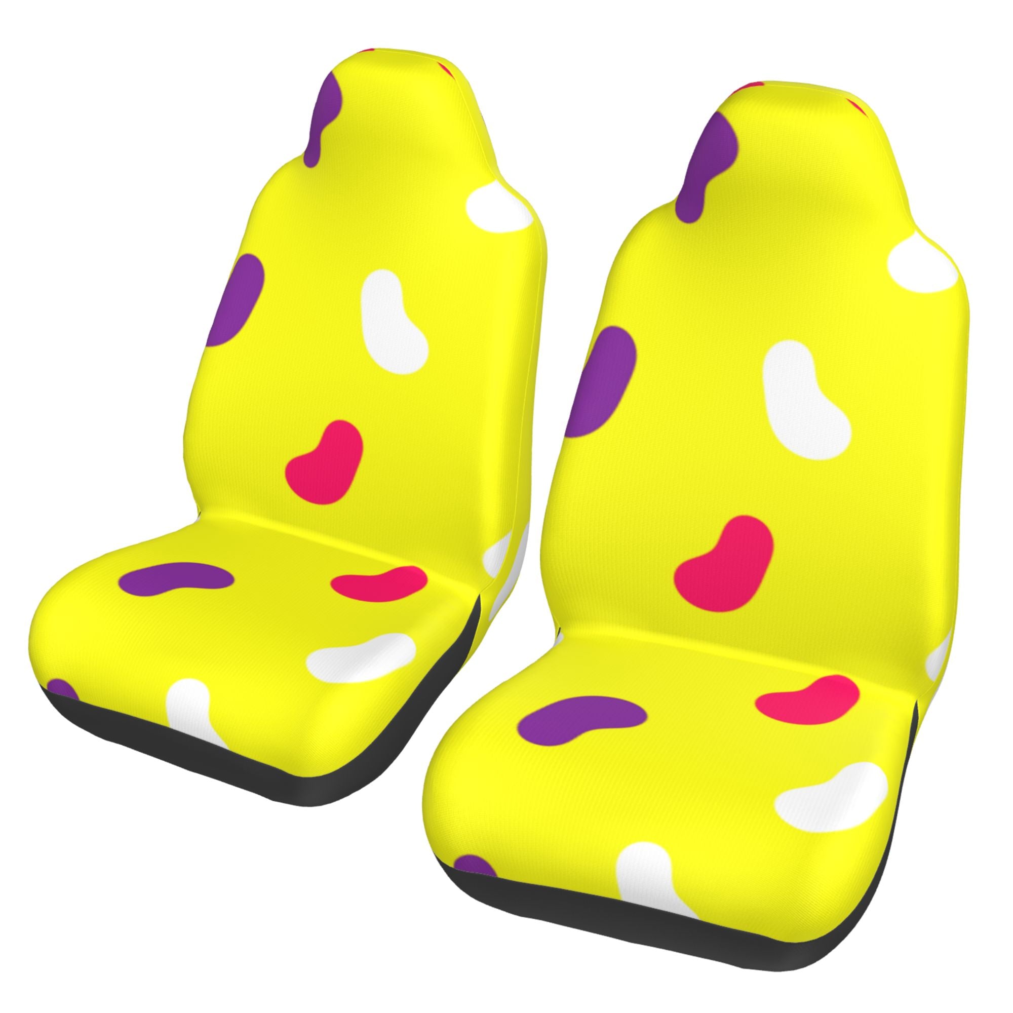 ZICANCN Car Seat Cover Candy Yellow Print Car Front Seat Covers Protectors ， Automotive Seat Covers for Cars Trucks Suv