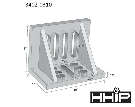 ABS Import Tools 10 X 8 X 6 WEBBED SLOTTED ANGLE ...