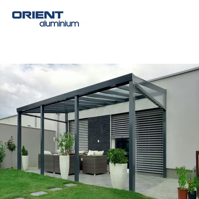 New Design Pergolas And Gazebos Outdoor Wood Motorized Aluminium Pergola Motorized Waterproof Pergola Canopy