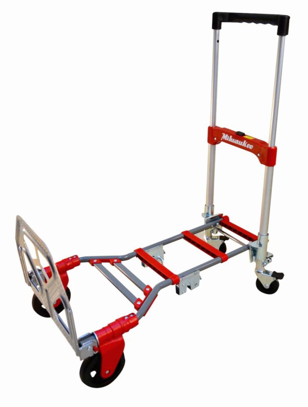 2 in 1 Fold Up Convertible Hand Truck with Telescoping Handle ;