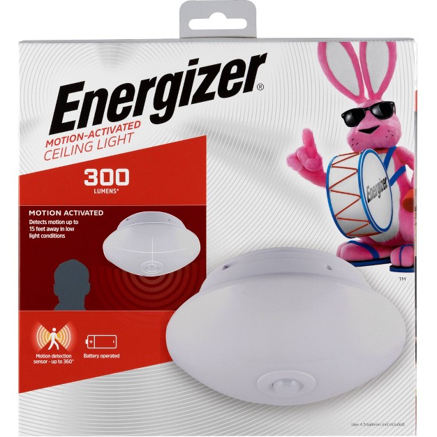 Energizer 300 Lumens Indoor Led Ceiling Fixture Motion Sensing Ceiling Lights White