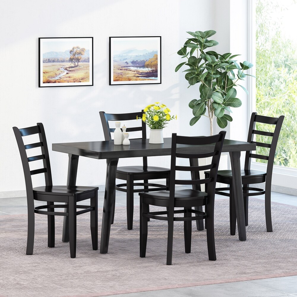 Prestage Rubberwood Dining Chairs (Set of 4) by Christopher Knight Home