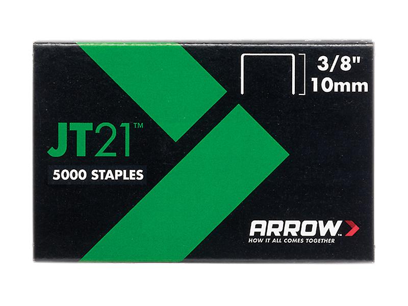 Arrow JT21 T27 Staples 10mm (3/8in) Box 5000 ARRJT2138