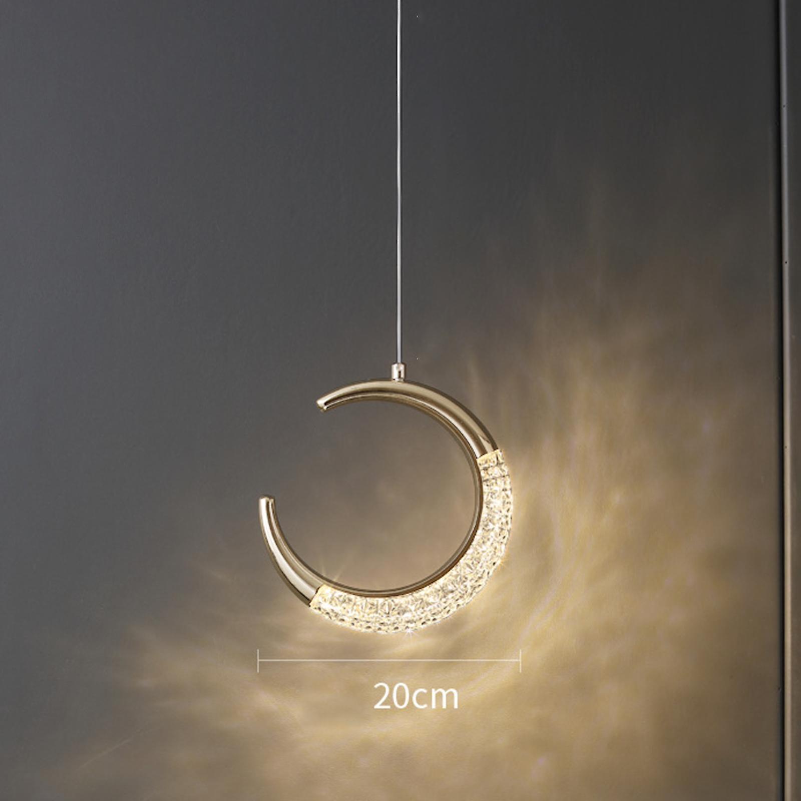 3x Led Moon Pendant Light Modern Black Ceiling Hanging Lighting Led Light For Living Room， Bedroom， Hallway， Dining Room