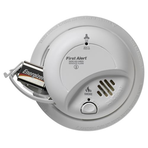 First Alert BRK SC9120B 85-Decibel Ionization Hardwired Smoke and Electrochemical Carbon Monoxide Detector with Battery Backup