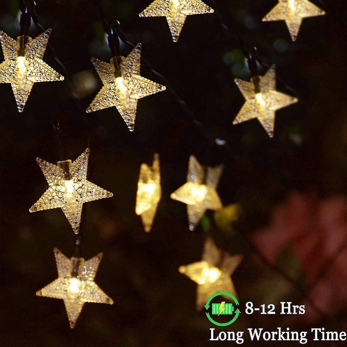 Outdoor Solar String Lights 30ft 50led Star Fairy String Lights For Room Decor Garden