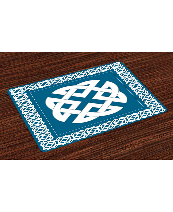 Ambesonne Celtic Place Mats Set of 4