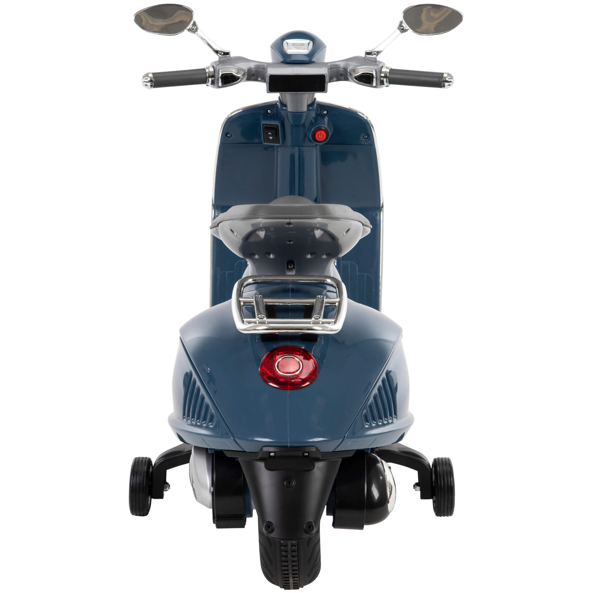 Huffy 6V Vespa Ride-On Electric Scooter for Kids, Blue