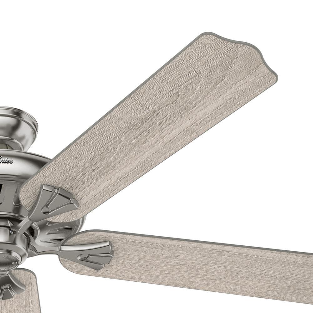 Hunter Royal Oak 60 in Indoor Brushed Nickel Ceiling Fan with Remote Control