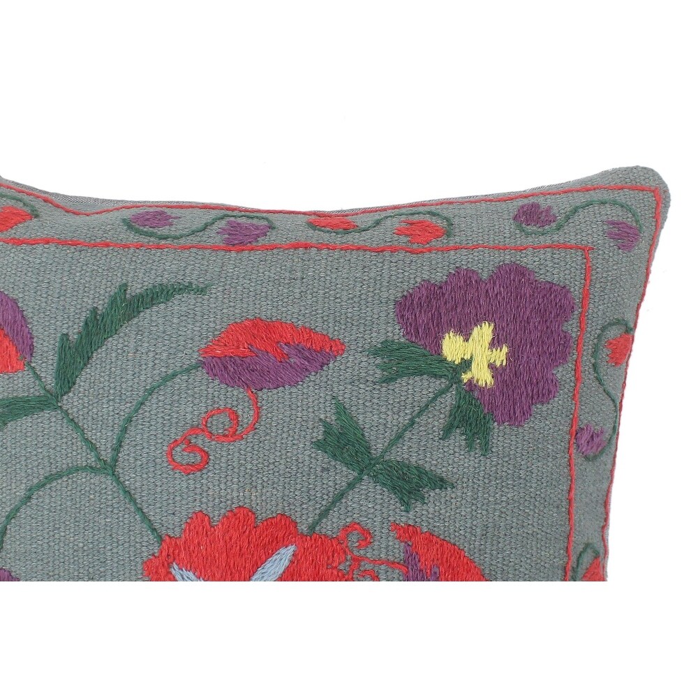 Bohemian Gillard Kilim Suzani Handmade Pillow