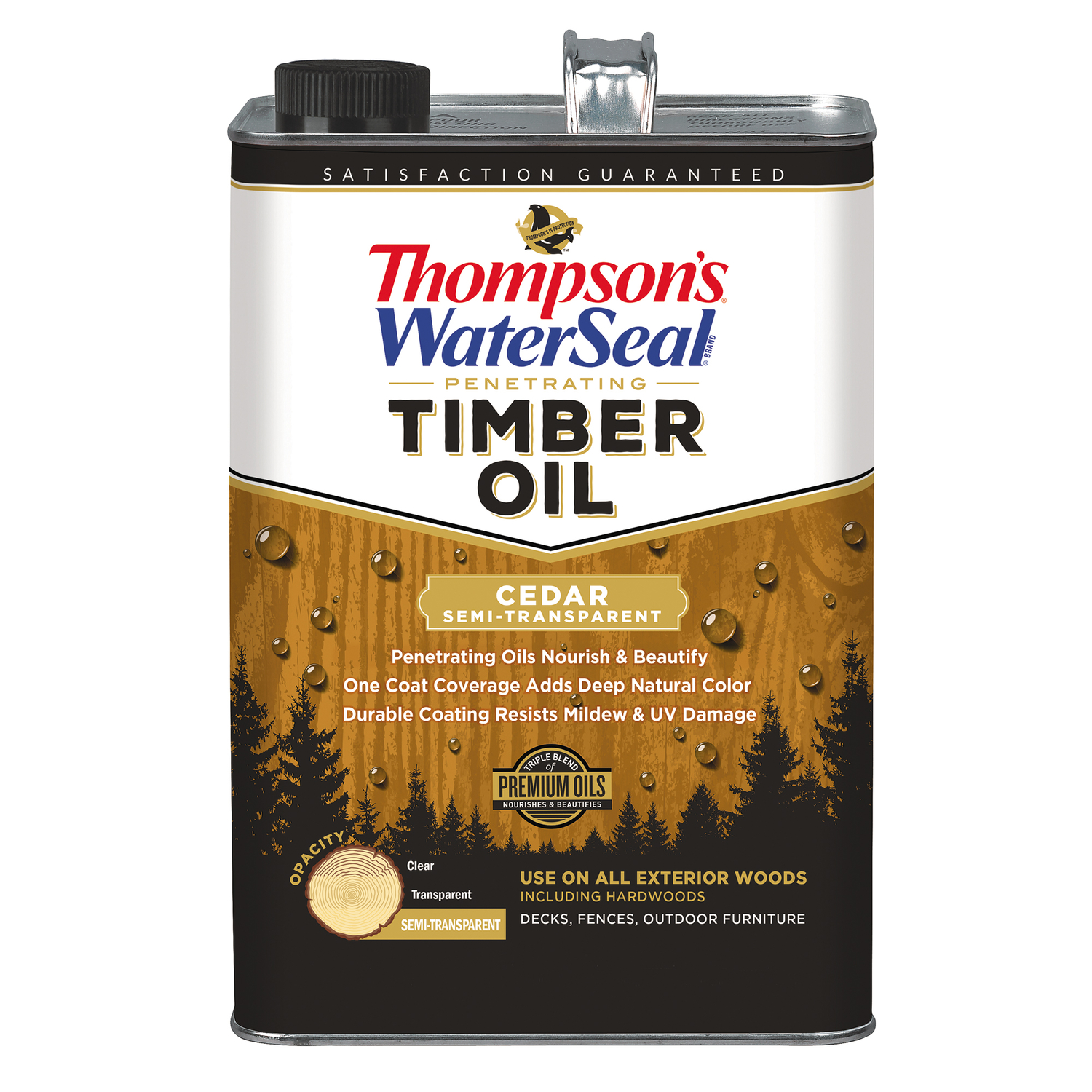 Thompson\u0027s WaterSeal Penetrating Timber Oil Semi-Transparent Cedar Penetrating Timber Oil 1 gal