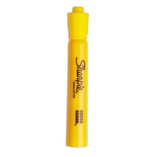 Sharpie Tank Style Highlighters， Chisel Tip， Yellow， Dozen (25005)