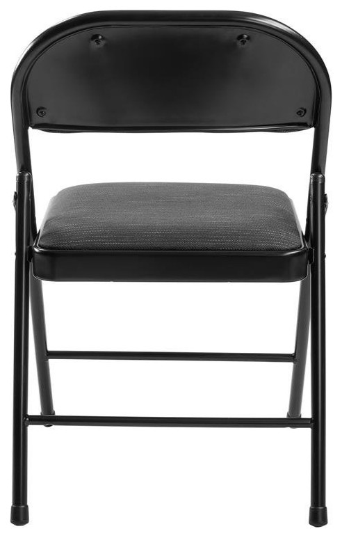 Commercialine 950 Series 29.25 quotFolding Chair in Star Trail Black (Set of 4)   Contemporary   Folding Chairs And Stools   by Homesquare  Houzz