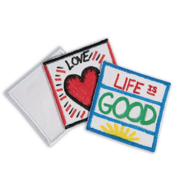 Color Me  153Iron On Square Patches (Pack of 48)