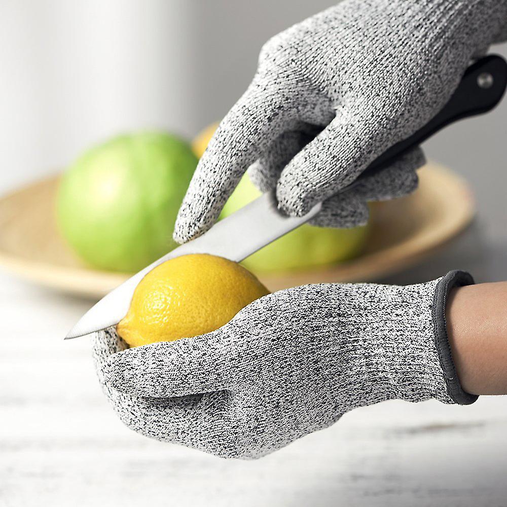 Anti-cut Gloves 5 Grade Safety Cut Proof Stab Resistant Stainless Steel Wire Metal Mesh Kitchen Butcher Cut-resistant Safety Gloves S (20cm)