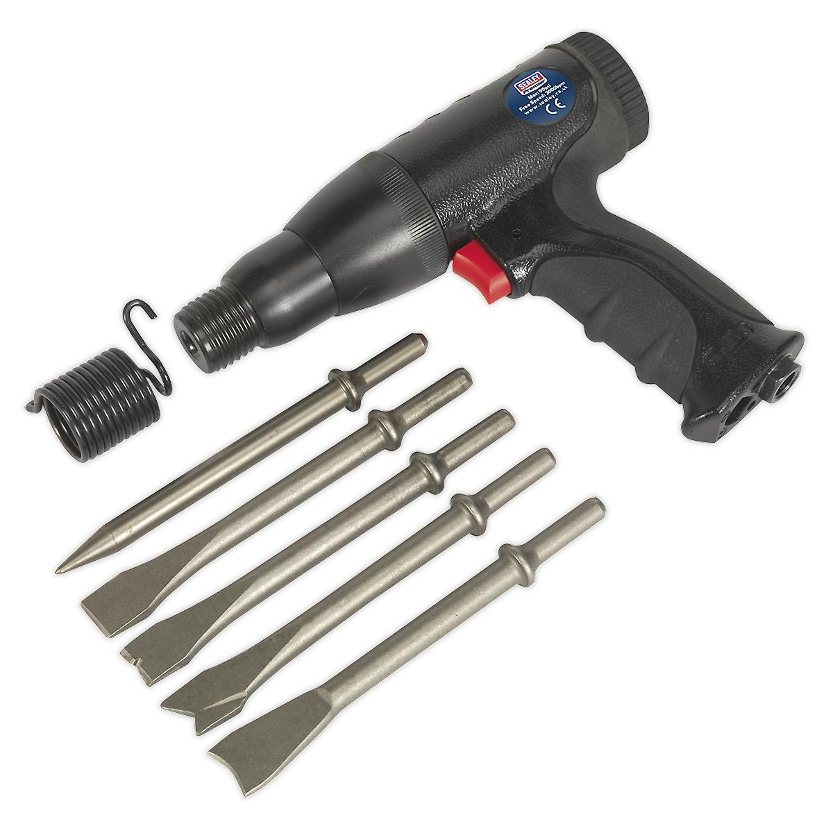 Sealey Sa614 Air Hammer Kit Composite Premier - Long Stroke