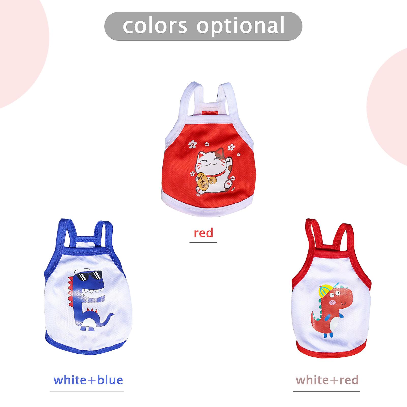 Dog Vest Dog Shirt Pet Summer Clothes For Puppy Dogs  White-xl