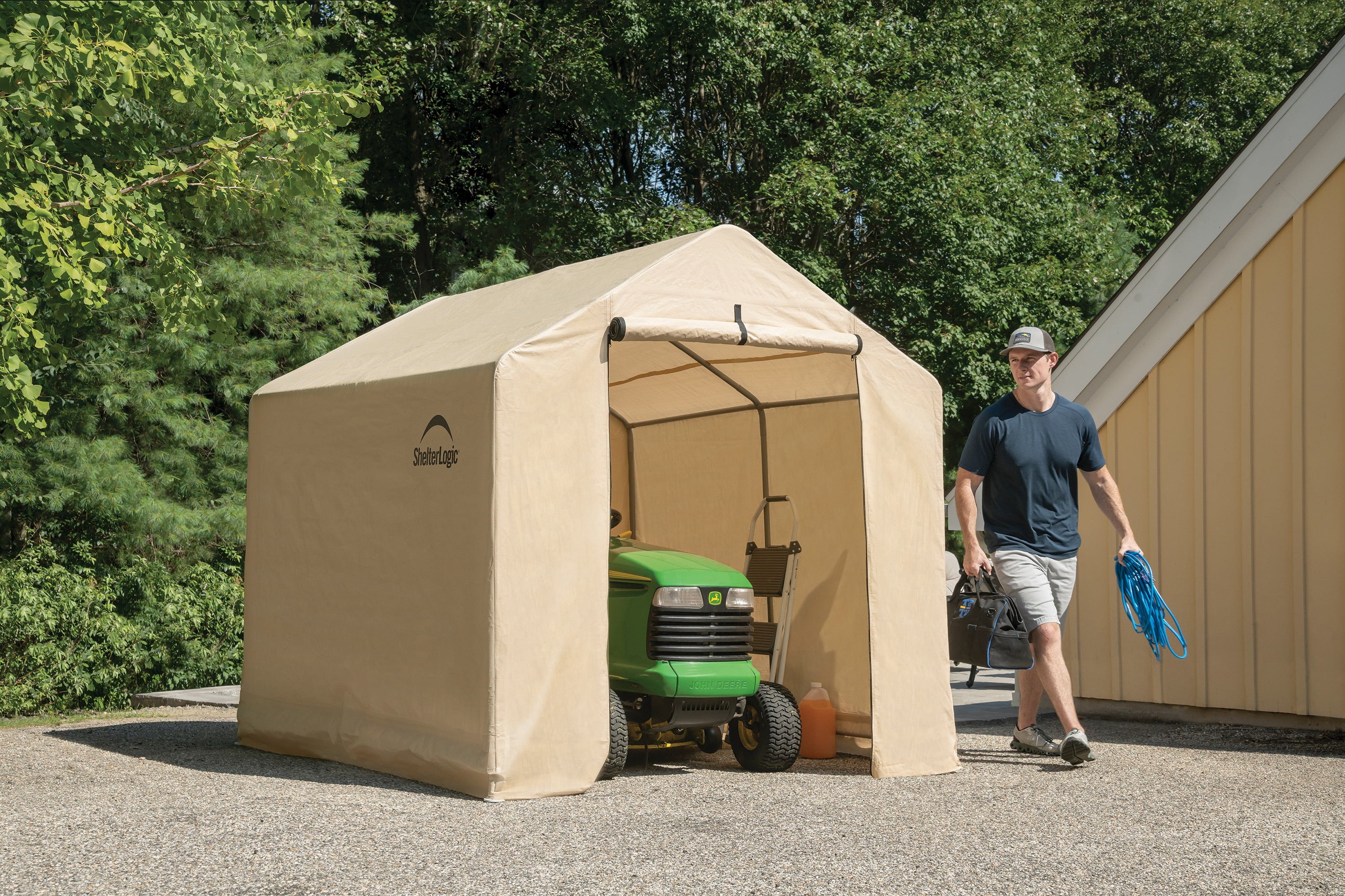 ShelterLogic 6'x8'x6'6" Storage Shed-in-a-Box, Polyethylene