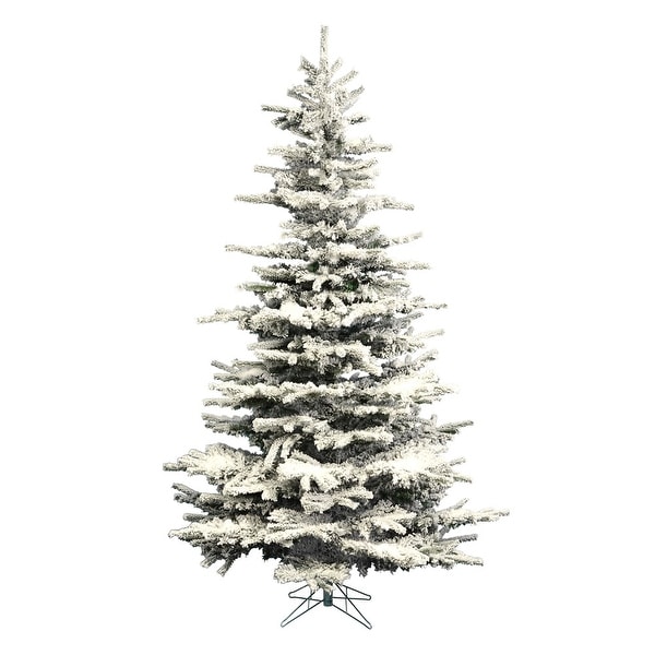 Vickerman 8.5' Flocked Sierra Fir Artificial Christmas Tree，Unlit