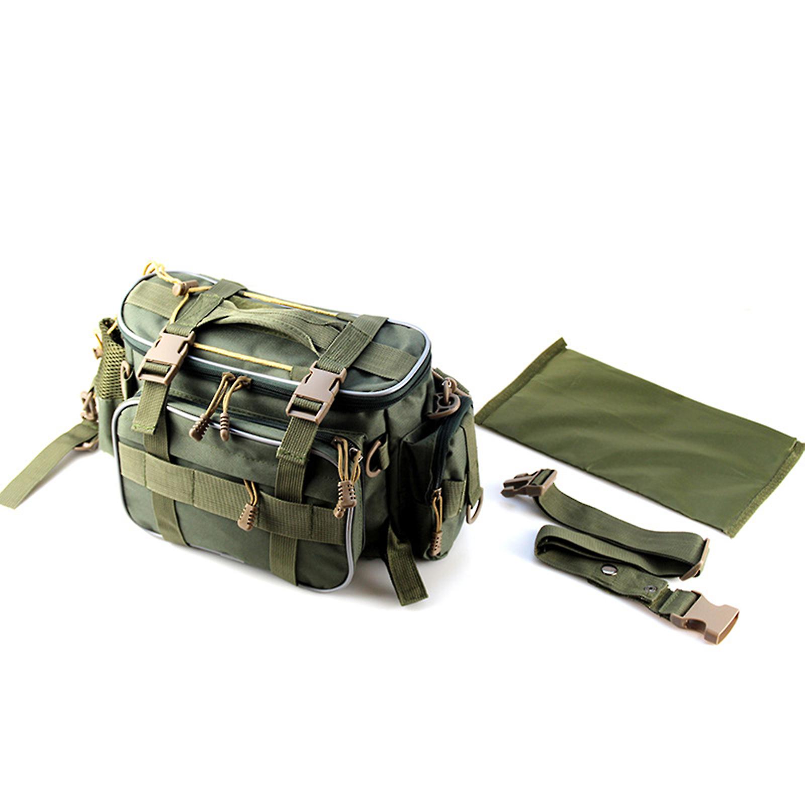 Fishing Tackle Bag Fishing Gear Storage Bag Organizer Waist Bag Messenger Bag Handbag